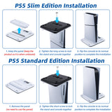 DOBE Multifunctional Cooling Charging Stand for PS5 Pro/PS5/New PS5/PS VR2 Controller-White (TP5-3550)