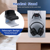 Honcam 2 In 1 Controller Charging Stand with Headset Hanger for PS5 Edge/Dualsense Controller(HC-A3729)