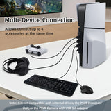 DOBE 4 Ports USB Hub for PS5 Pro for PS5 Slim Disc/Digital Edition-Black(TP5-3556)