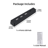 DOBE 4 Ports USB Hub for PS5 Pro for PS5 Slim Disc/Digital Edition-Black(TP5-3556)