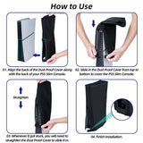 Dust Cover for PS5 Slim Game Console-Black