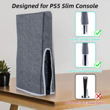 Dust Cover for PS5 Slim Game Console-Gray