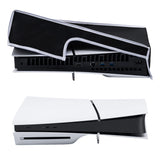 thumbnail image 2 of Horizontal Dust Cover With White Accent For PS5 Console – Black Nylon Protection 2 of 5