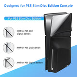 Dustproof Silicone Protective Case Cover for PS5 Slim Disc Edition-Black