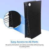 Dustproof Silicone Protective Case Cover for PS5 Slim Disc Edition-Black