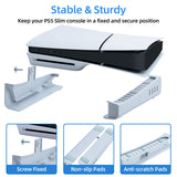 Aolion Horizontal Stand with USB Hubs for PS5 Slim DE/UHD Gaming Console-White(AL-P5382)