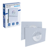Iplay RGB Replacement Faceplate and Hub Set for PS5 Slim Disc/Digtial Edition-White(HBP-558)