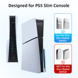 Ipega 8 In 1 Dust Cover and Dust Plugs for PS5 Slim DE/UHD Gaming Console-Black(PG-P5S012)