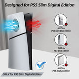 Replacement Side Panel Plate with Cooling Vent for PS5 Slim Digital Edition