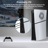 Replacement Side Panel Plate with Cooling Vent for PS5 Slim Digital Edition