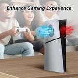 Replacement Side Panel Plate with Cooling Vent for PS5 Slim Digital Edition