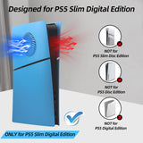 Replacement Side Panel Plate with Cooling Vent for PS5 Slim Digital Edition