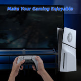 Replacement Upper Part Vents Faceplate for PS5 Slim Disc/Digtial Edition-White