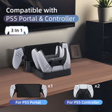 Iplay Charging Stand for PS5 Portal/PS5 Controller-Black(HBP-557)