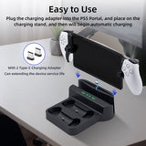 Iplay Charging Stand for PS5 Portal/PS5 Controller-Black(HBP-557)