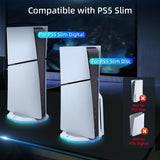 Ipega Universal RGB Vertical Stand for PS5 Pro PS5 Slim DE/UHD Gaming Console-White(PG-P5S035SA)