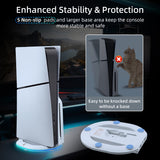 Ipega Universal RGB Vertical Stand for PS5 Pro PS5 Slim DE/UHD Gaming Console-White(PG-P5S035SA)