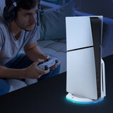 Ipega Universal RGB Vertical Stand for PS5 Pro PS5 Slim DE/UHD Gaming Console-White(PG-P5S035SA)