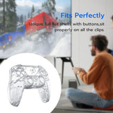 Transparent Case with Replacement Push Button Set for PS5 BDM-010 Controller