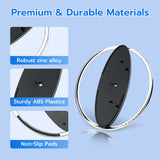 Universal Upright Circular Base Stand for PS5 Pro/PS5 Slim/PS5 UHD Disc/Digital Consoles (Silver)