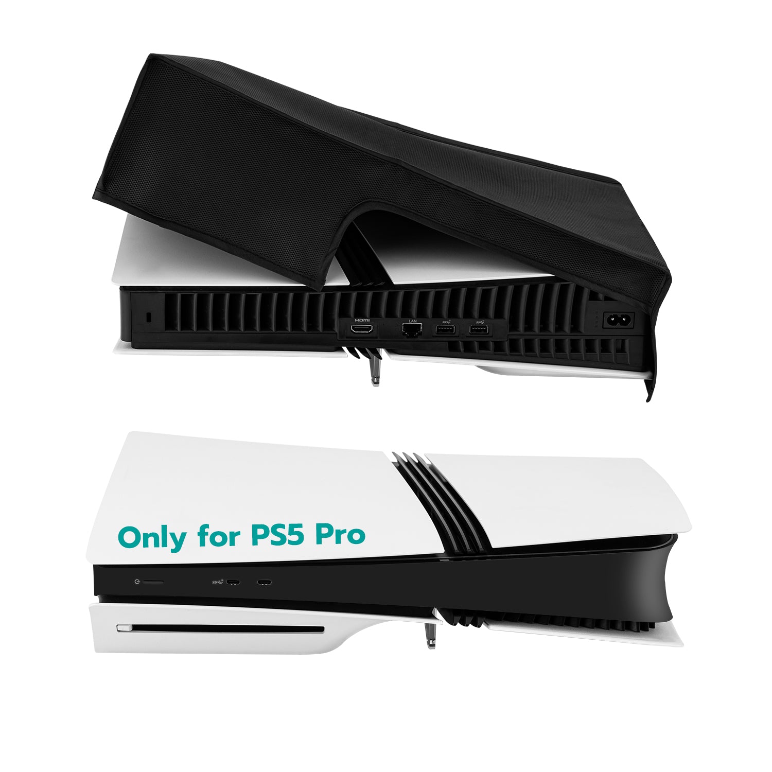 Oxford Nylon Fabric Dust Cover with Cutout for PS5 Pro Gaming