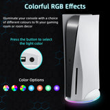RGB Vertical Holder Stand with USB Hub for PS5 Console - White (P5-2028)