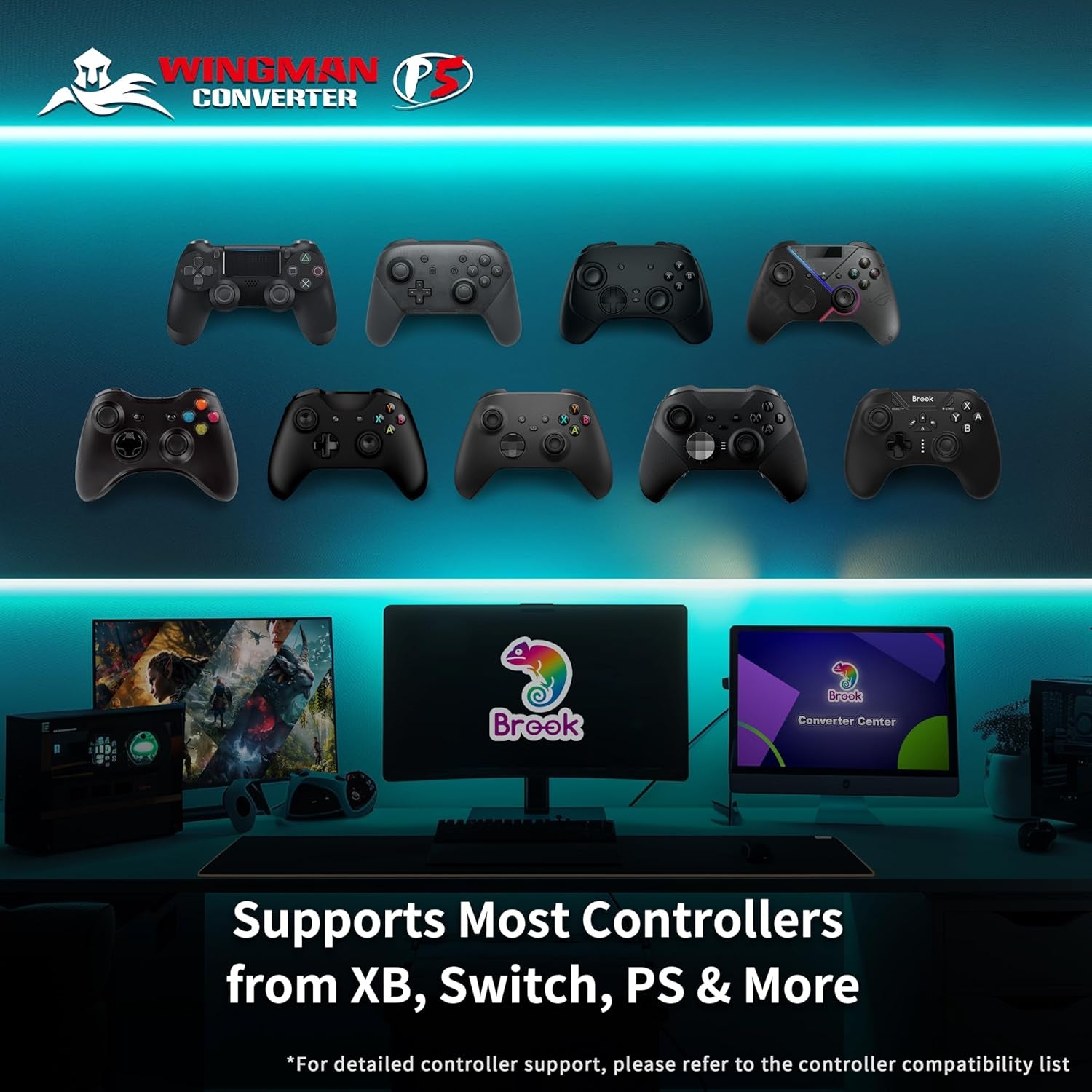 Brook Wingman P5 Controller Adapter for PS5/PS4/PC (X-Input