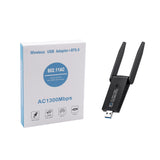 2 In 1 AC1300Mbs USB Wifi Bluetooth Wireless Adapter for PC (WB805)