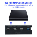 DOBE USB Hub for PS4 Slim Gaming Console - Black (TP4-821)