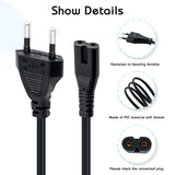 1.5M AC Power Cord for PS5/PS4/PS3/PS2/PS1/XBOX ONE/XBOX ONE S/XBOX ONE X/Xbox Series X /XBOX Series S- EU Plug