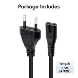 1.5M AC Power Cord for PS5/PS4/PS3/PS2/PS1/XBOX ONE/XBOX ONE S/XBOX ONE X/Xbox Series X /XBOX Series S- EU Plug