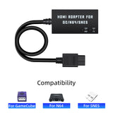 Multifunctional HDTV HDMI Adapter for GameCube/N64/SNES
