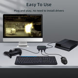 G6L USB Keyboard & Mouse Converter for Nintendo Switch(OLED)/Xbox One/Xbox 360/PS4/PS3