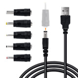 1M USB to DC Cable with 5.5x2.5mm/4.0x1.7mm/3.5x1.35mm/3.0x1.0mm/2.5x0.7mm