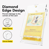 Mcbazel 35PT Magnetic Card Holder,Magnetic Trading Card Holders(Box of 10),Game Card Case Hard Protective Game Card Storage Case with UV Protection Transparent