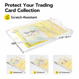 Mcbazel 35PT Magnetic Card Holder,Magnetic Trading Card Holders(Box of 10),Game Card Case Hard Protective Game Card Storage Case with UV Protection Transparent