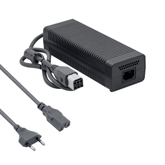 Original 220V Power Supply with Socket Cable for XBox 360 EU Plug