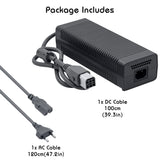 Original 220V Power Supply with Socket Cable for XBox 360 EU Plug