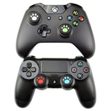 Analog Thumb Cap Set for Dualshock 4/Xbox ONE Controller Black Paw
