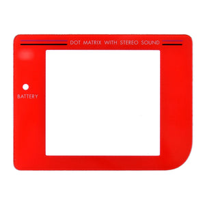 Plastic Screen for GameBoy Red