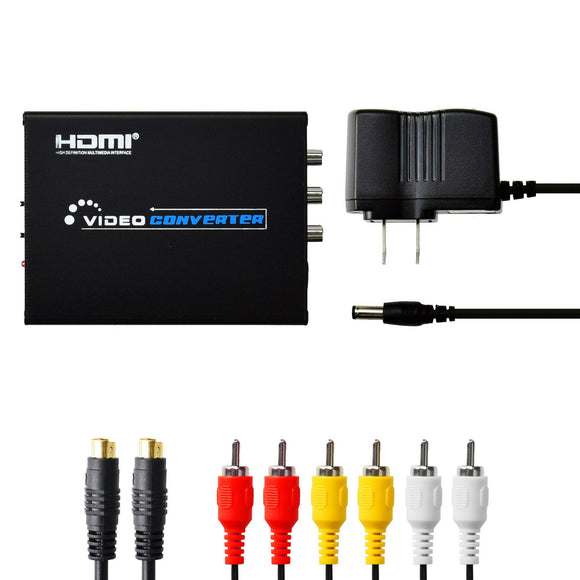 HDMI to Composite S-Video Converter US Plug