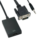 VGA Male to HDMI Female Converter Adapter Cable