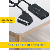Scart to HDMI HD Video Converter with HDMI Cable