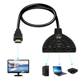 3-to-1 4K HDMI Switch - Black (HW-4K301X)