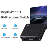 DP 2x1 Bi-Directional 8K30 DP 1.4 Switch(NK-P80)