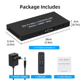 1-to-4 TV Video Wall Controller 4K@60HZ HDMI 2x2 Processor With RS232