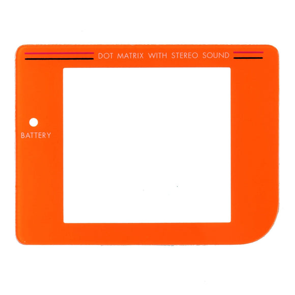 Plastic Screen for GameBoy Orange