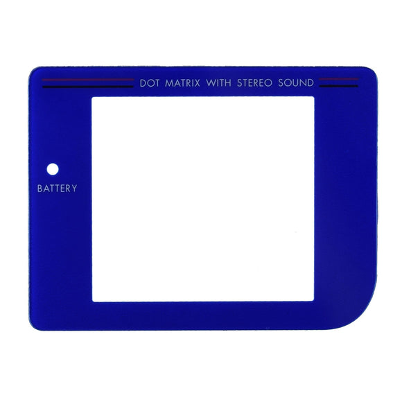 Plastic Screen for GameBoy Blue
