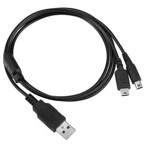2 in 1 USB Power Charge Cable for Nintendo DS Lite/ DSi