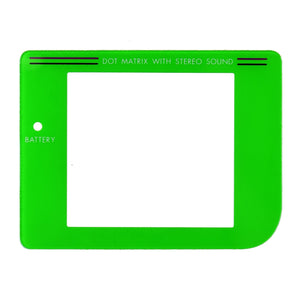 Plastic Screen for GameBoy Green